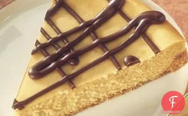 Cheesecake De Caramelo Com Chuvisco De Chocolate