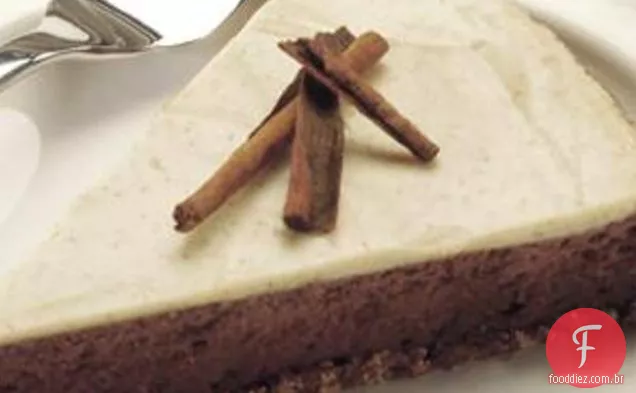 Cheesecake De Chocolate Com Cobertura Temperada