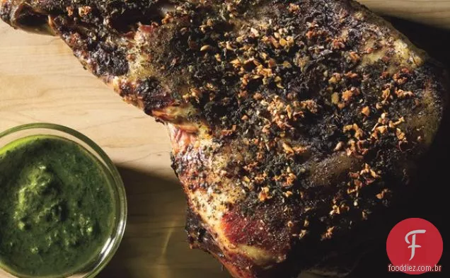 Ombro de porco com Salsa Verde