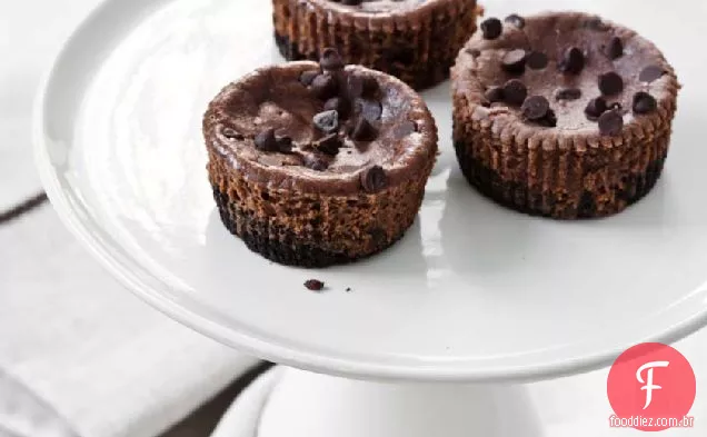 Mini Cheesecakes De Chocolate E Avelã