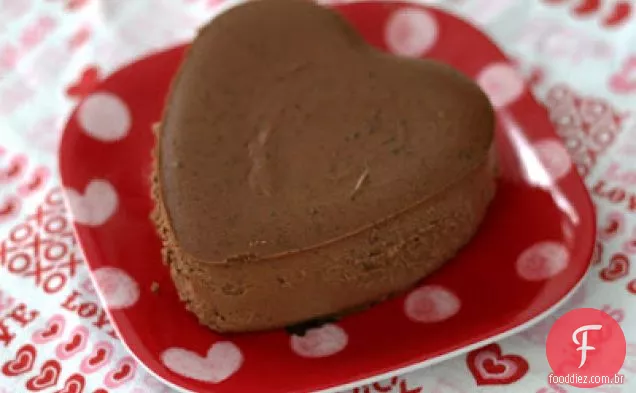 Cheesecake De Chocolate Agridoce Com Uma Crosta De Speculoos