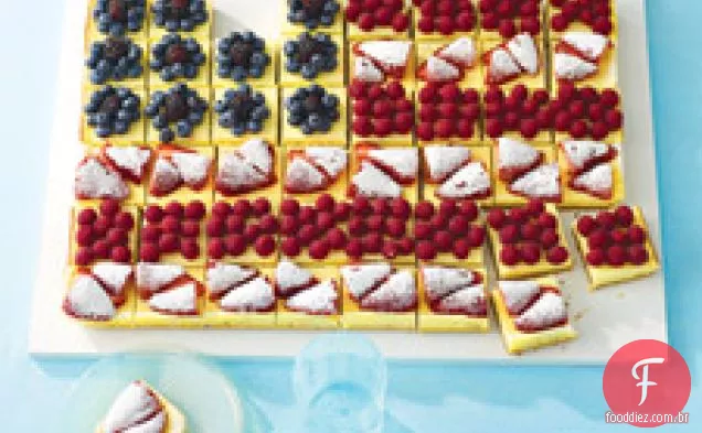 Fruited-bandeira cheesecake