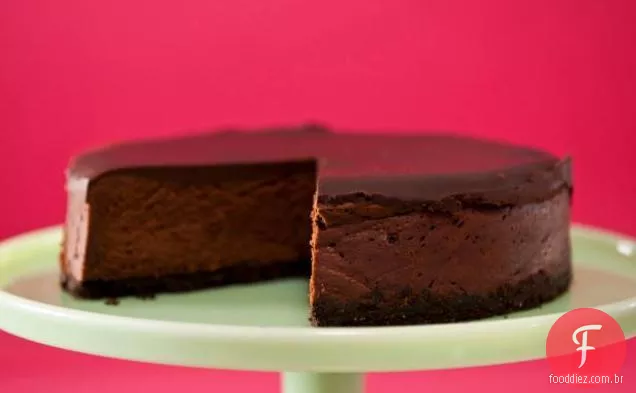 Cheesecake De Chocolate Mais Escuro