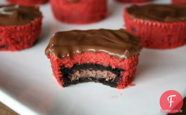 Nutella Coberto Vermelho Veludo Oreo Cheesecakes