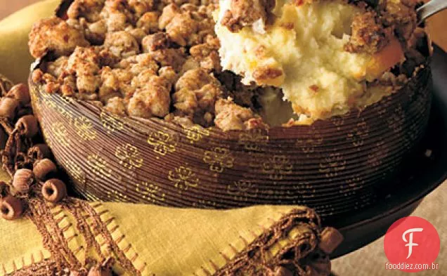 Cheesecake Com Cobertura De Gengibre Streusel