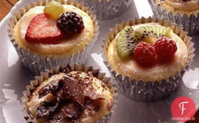 Mini-cheesecakes fáceis