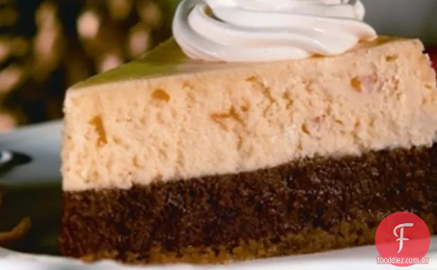 Cheesecake Choco-laranja refrescante