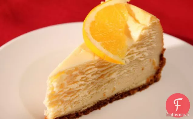 Cheesecake Estilo Nova York Com Sabor Laranja