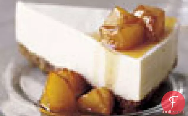 Cheesecake de Mascarpone com compota de marmelo