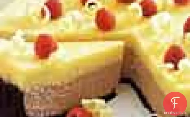 Cheesecake De Framboesa e Chocolate branco de dois andares
