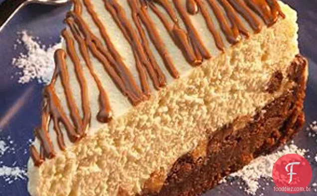 Brownie Inferior Manteiga De Amendoim E Leite Chocolate Chip Cheesecake