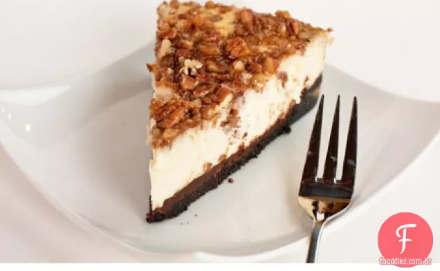 Bourbon Chocolate Pecan Cheesecake