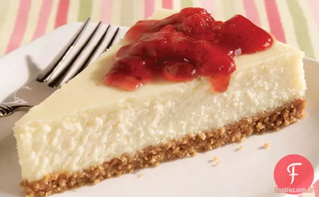 Cheesecake Com Cobertura De Morango
