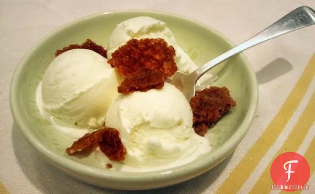 Cheesecake Sorvete Com Graham Cracker Crumble