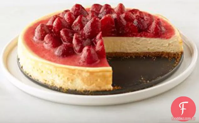 Cheesecake Clássico Com Tampo De Morango