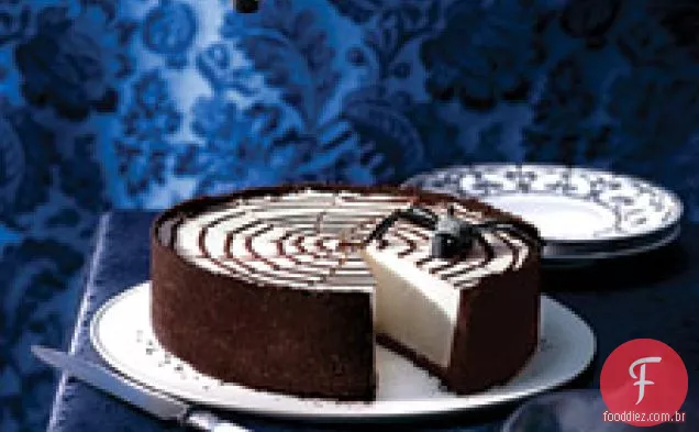 Cheesecake de Teia de aranha sem assar