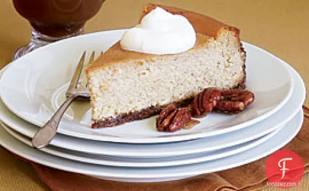 Cheesecake de gengibre e melaço