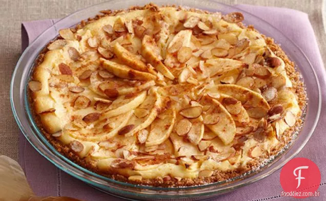 Cheesecake Bávaro Da Maçã Da Queda