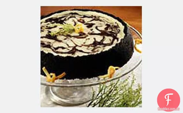 Cheesecake De Mármore Chocolate-Laranja