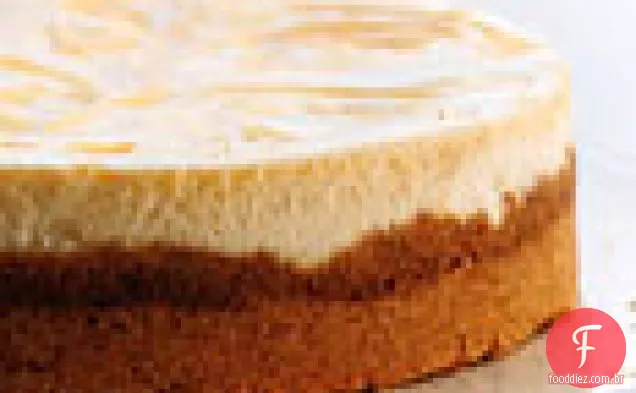 Cheesecake Marmorizado De Coalhada De Limão