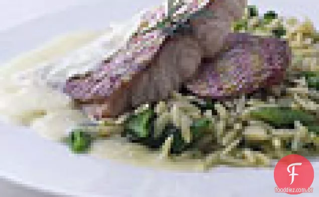 Pargo vermelho assado com Avgolemono