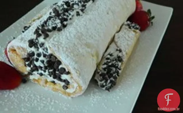 Cannoli Cake Roll