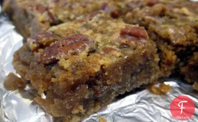 Ooey Gooey Pecan Bares Para Páscoa