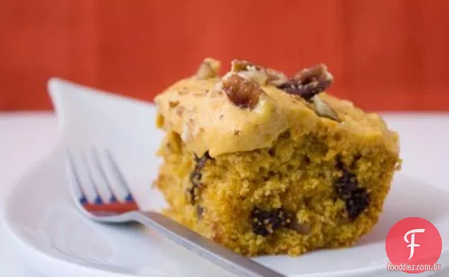 Bolo Choco De Castanha. Cobertura De Creme De Abóbora