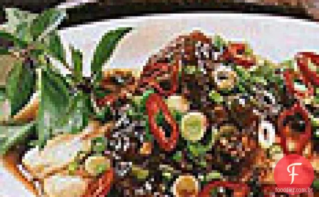 Pargo Vermelho Grelhado Com Molho De Tamarindo