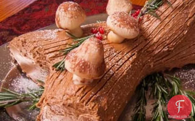 Os arrojados padeiros fazem Buche de Noel (bolo de toras de Yule)