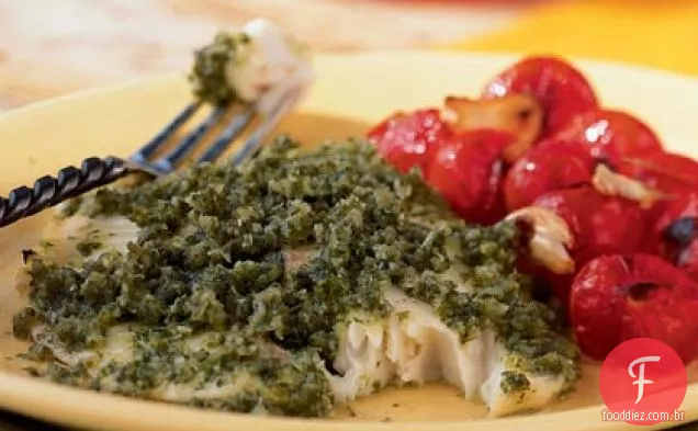 Pargo con Salsa de Perejil (Pargo em molho de salsa)