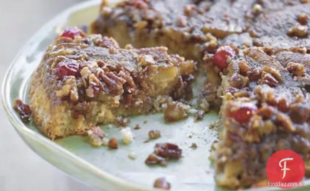 Bananas Foster bolo de café de cabeça para baixo
