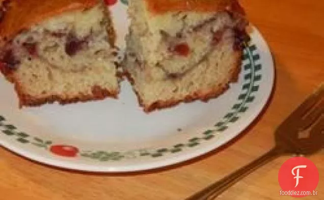 Bolo De Café Com Redemoinho De Cranberry