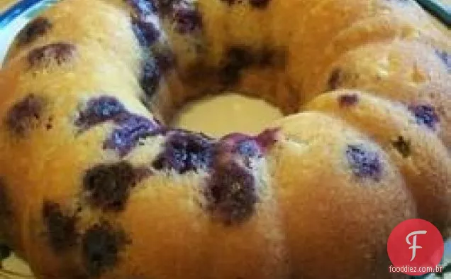 Bolo De Café Com Creme Azedo De Mirtilo