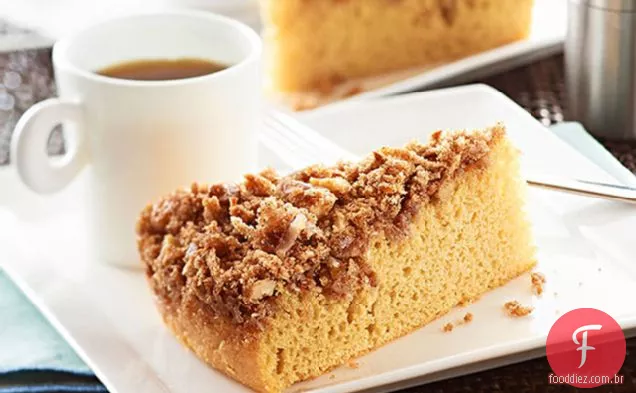 Bolo De Café Com Crosta De Canela