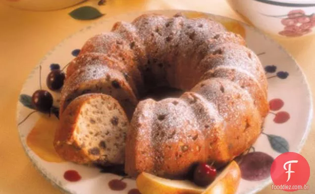 Bolo De Café Cravejado De Frutas