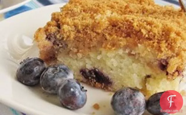 Bolo De Café De Aveia De Mirtilo