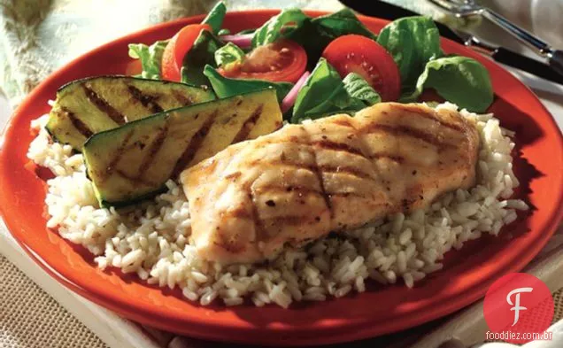Grelhado Snapper Grecian-Estilo
