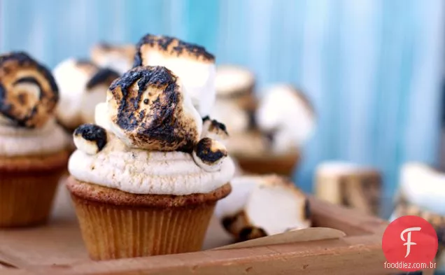 Cupcakes De Marshmallow Torrados