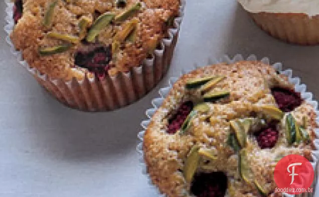 Cupcakes De Pistache Com Framboesas