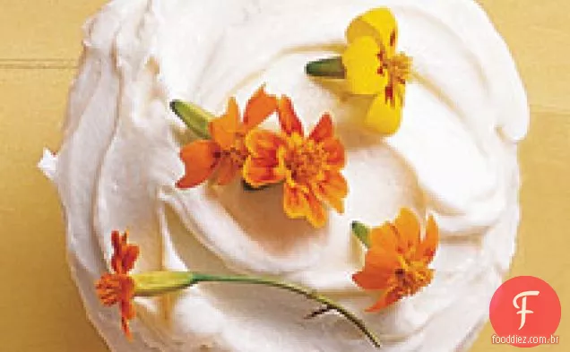 Cupcakes de flores comestíveis