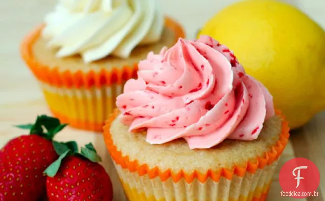 Morango Limonada Cupcakes