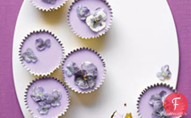 Cupcakes De Primavera Com Flores Açucaradas