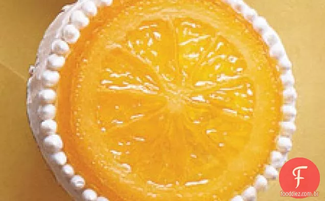 Cupcakes de feijão laranja-baunilha