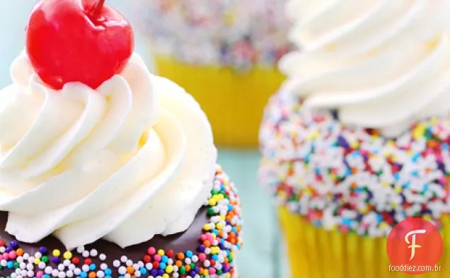 Banana Dividir Cupcakes