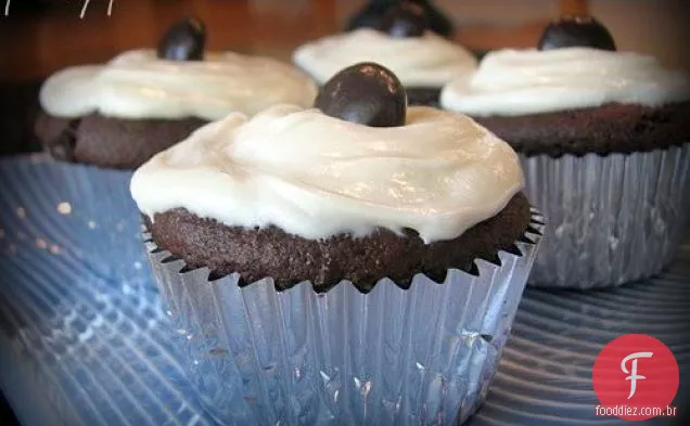 Chocolate Fudge Jr Mint Centrado Cupcakes