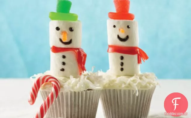 Snowman Cupcakes