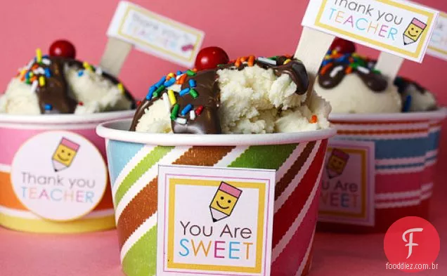 Sorvete Sundae Cupcakes