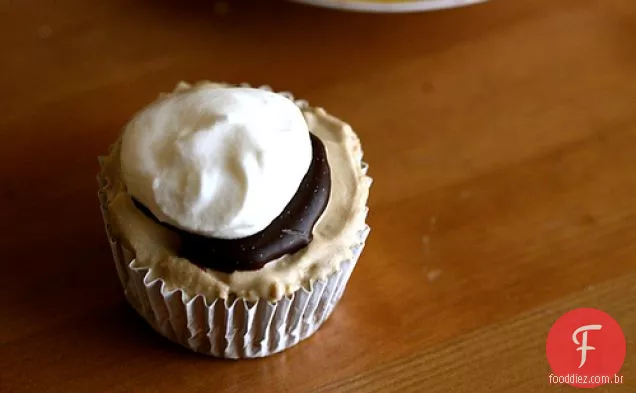 Brownie Inferior Sorvete Cupcakes