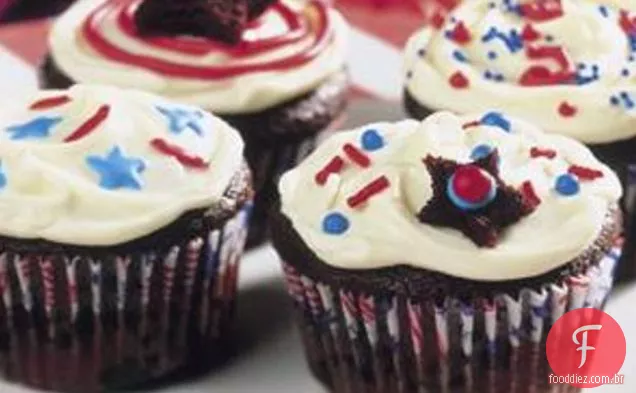 Cupcakes Patrióticos De Cacau